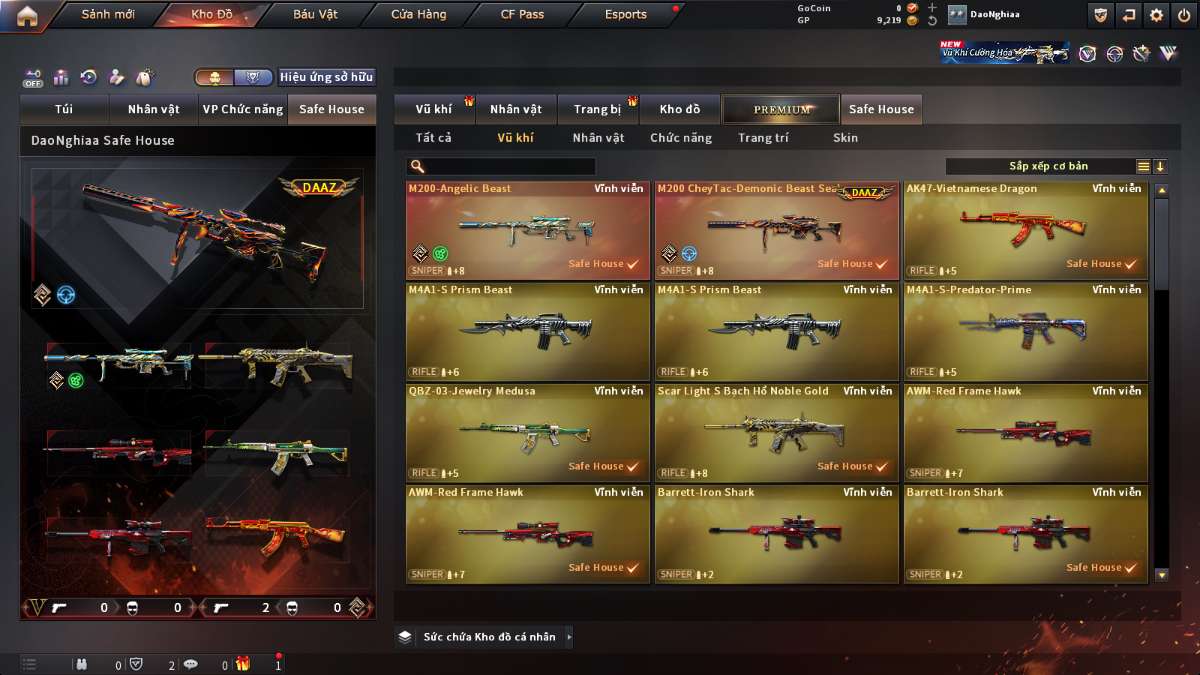 shop acc cf uy tin gia re